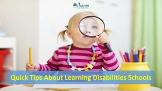 Quick Tips About Learning Disabilities Schools
 