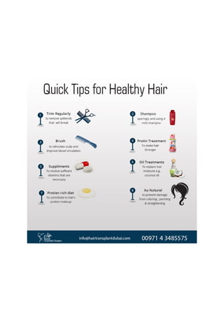 Quick Tips for Healthy Hair