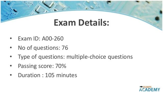 A00-282 Examsfragen | Maxtic