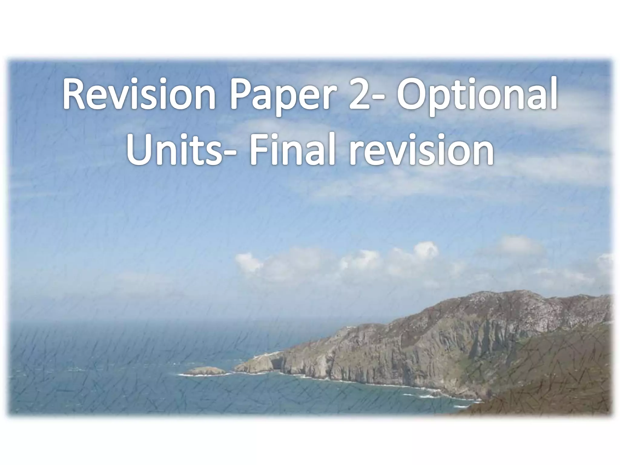 WJEC GCSE Geography Quick Tips Paper 2 PPTX Beach Travel Travel Type Wjec gcse geography quick tips paper 2 pptx beach travel travel type