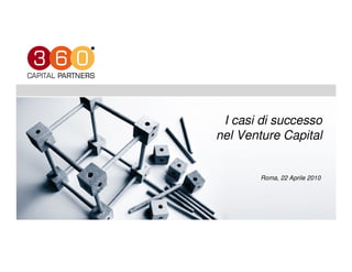 I casi di successo
nel Venture Capital


        Roma, 22 Aprile 2010
 