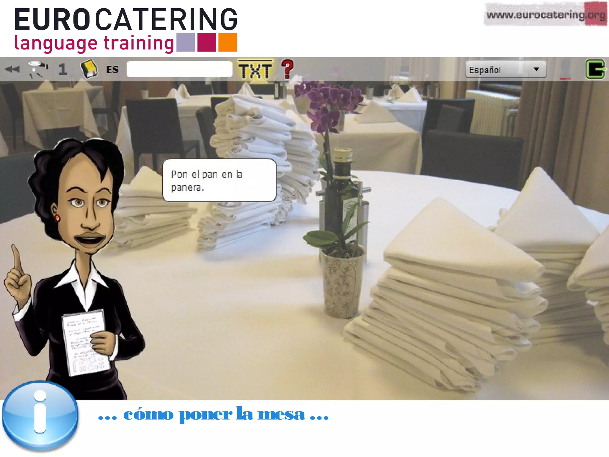 … cómo ponerla mesa …
 