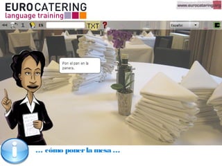 … cómo ponerla mesa …
 