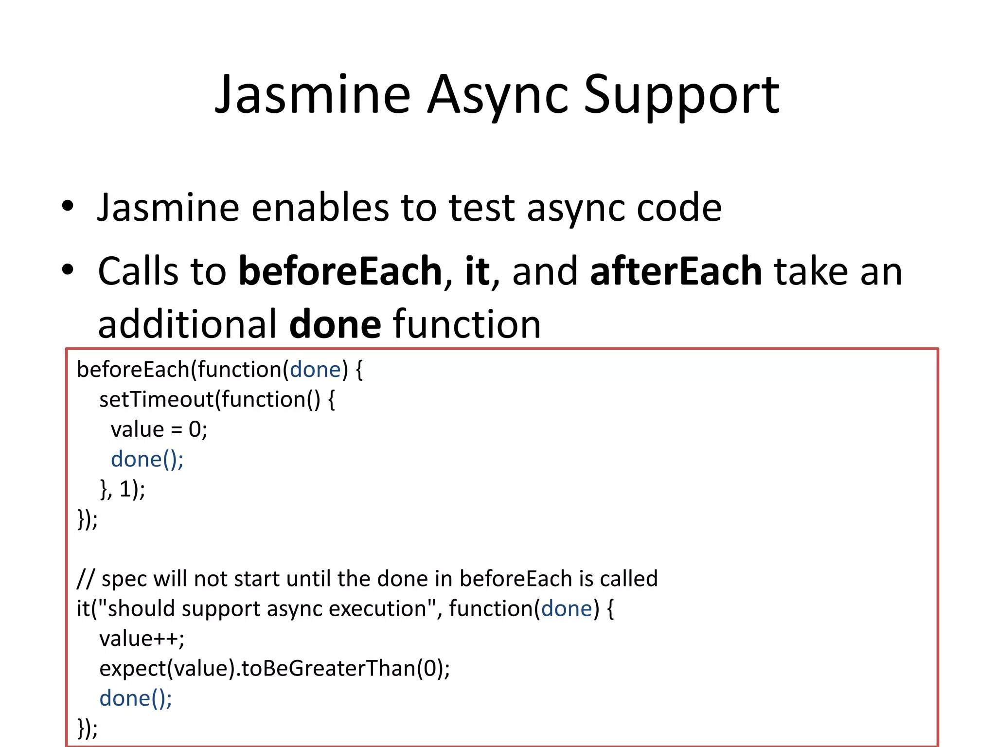 Quick tour to front end unit testing using jasmine | PPT