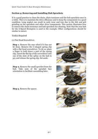 Quick visual guide to basic brompton maintenance PDF