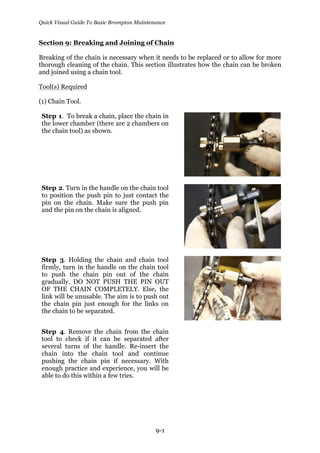 Quick visual guide to basic brompton maintenance | PDF | Cycling | Sports