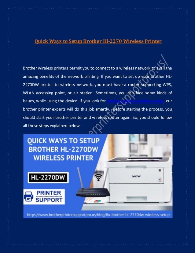 brother wireless printer