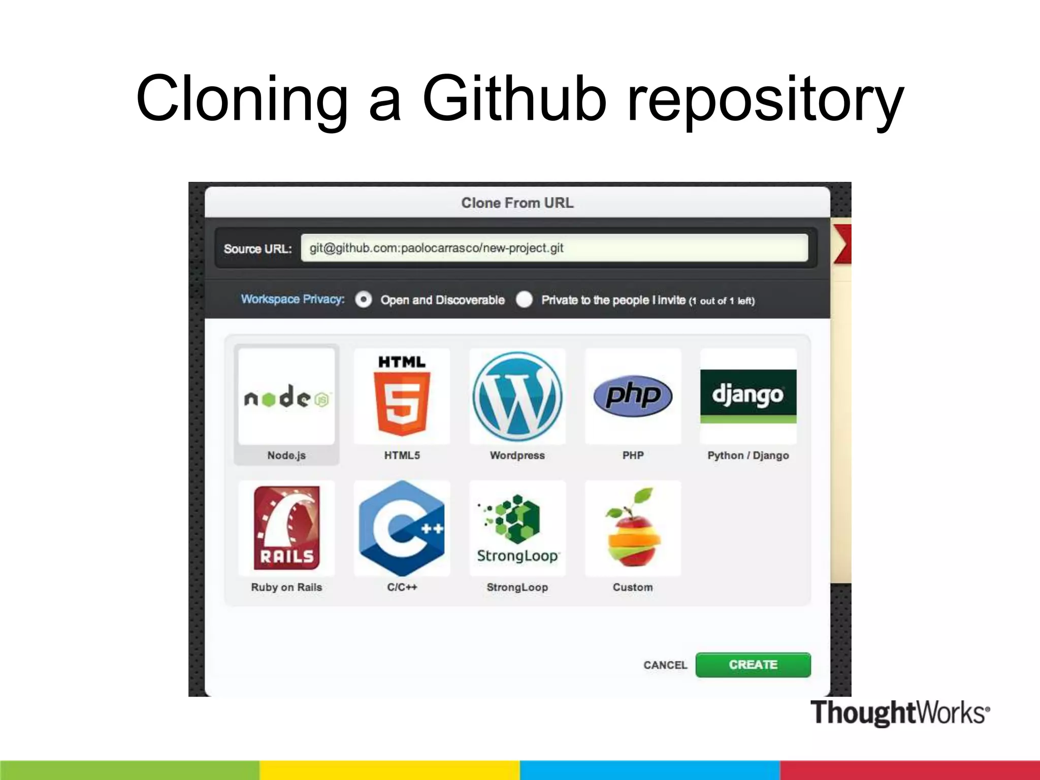 Cloning a Github repository