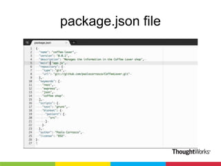package.json file

 