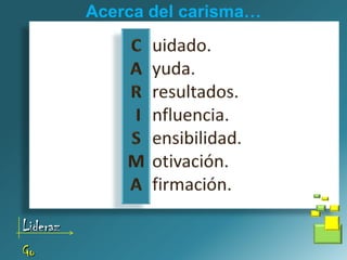 Acerca del carisma…




Lideraz
Go
 