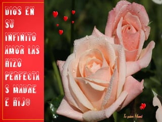 DIOS EN SU INFINITO AMOR LAS HIZO PERFECTAS MADRE E HIJ@