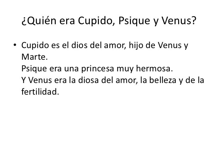 ¿Quienes eran Cupido, Psique y Venus 2