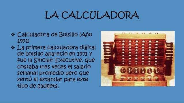 En Que Ano Se Invento La Calculadora Cientifica