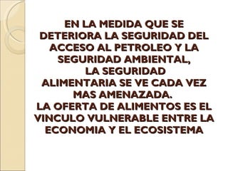 Quién nos alimentara en un planeta en crisis?