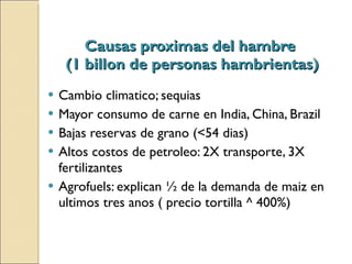 Quién nos alimentara en un planeta en crisis?