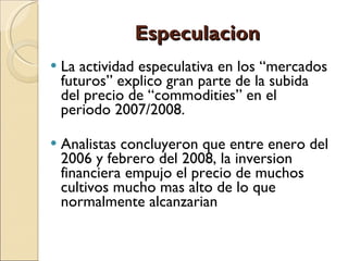 Quién nos alimentara en un planeta en crisis?