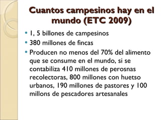 Quién nos alimentara en un planeta en crisis?