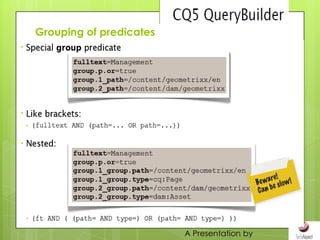Grouping of predicates




                         A Presentation by
 