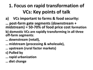 Quiet revolution in agrifood value chains: Asia with comparisons to Africa 