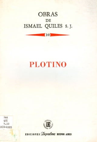 Quiles ismael   volumen 10 - plotino (1987)
