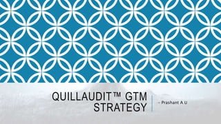 QUILLAUDIT™ GTM
STRATEGY
- Prashant A U
 