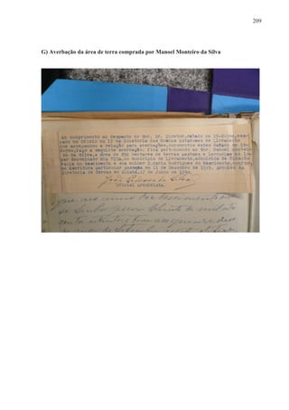 209




G) Averbação da área de terra comprada por Manoel Monteiro da Silva
 