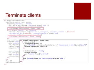 Terminate clients
 
