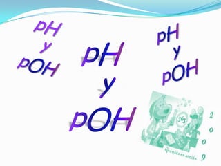pH y  pOH　 　 pH  y  pOH pH  y  pOH 