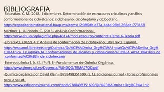 Quimica Organica Aplicada, análisis de conformaciones | PPT