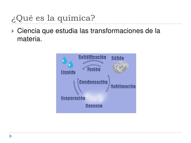 La Química y su Clasificación