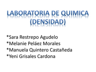 *Sara Restrepo Agudelo
*Melanie Peláez Morales
*Manuela Quintero Castañeda
*Yeni Grisales Cardona
 
