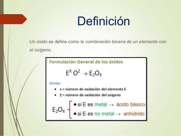 Quimica de oxidos