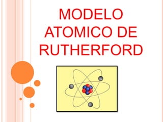 MODELO
ATOMICO DE
RUTHERFORD
 