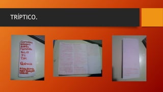 TRÍPTICO.
 