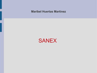 Maribel Huertas Martinez
SANEX
 