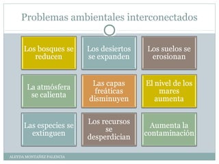Problemas ambientales interconectados
ALEYDA MONTAÑEZ PALENCIA
 