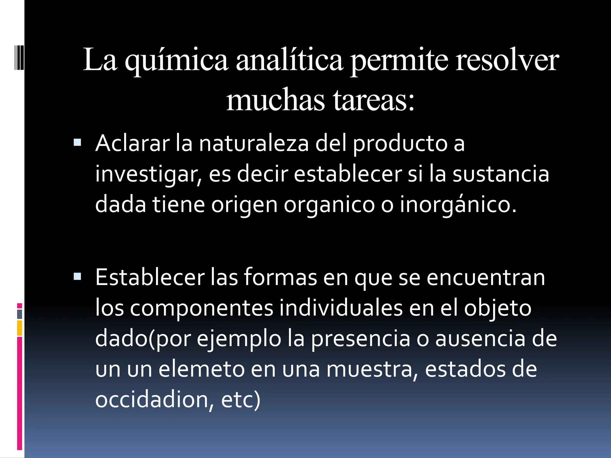 QUIMICA ANALITICA.para el curso de Quimica Analitica | PPT