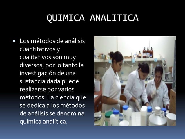 QUIMICA ANALITICA.para el curso de Quimica Analitica | PPT