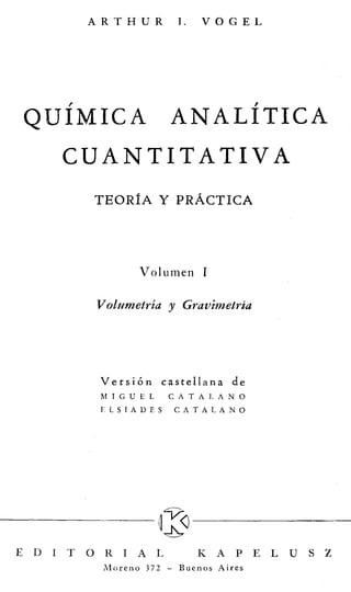 quimica analitica cuantitativa (Vogel)