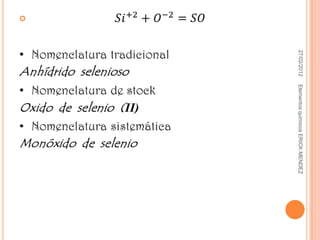 27/02/2012   Elementos químicos ERICK MENDEZ

 