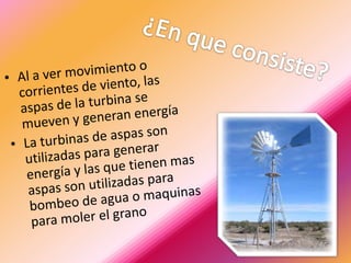 Quimica energia eolica