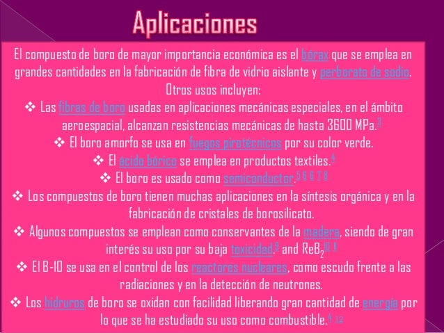 El Boro Elemento Quimico