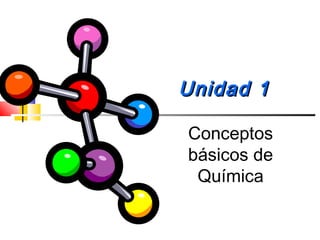Unidad 1Unidad 1
Conceptos
básicos de
Química
Prof. Jorge Díaz Galleguillos
 