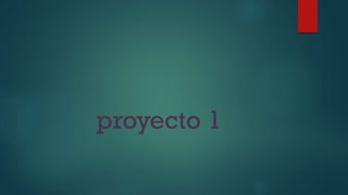 proyecto 1
 