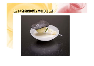 LA GASTRONOMÍA MOLECULAR
LA GASTRONOMÍA MOLECULAR
 