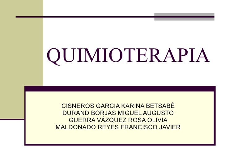 Quimioterapia