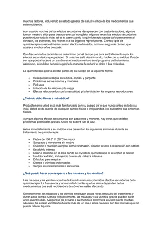 ¿Que es la Quimioterapia?