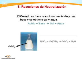 8. Reacciones de Neutralización




CaSO4
 