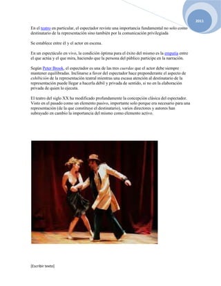 Quién es el destinatario en una obra de teatro