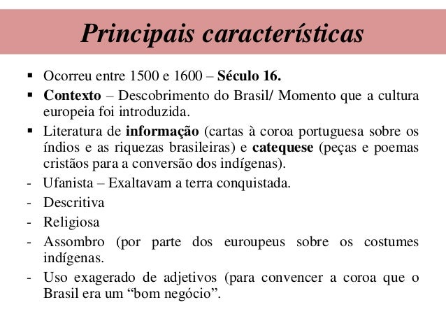 Escolas Literárias - Quinhentismo